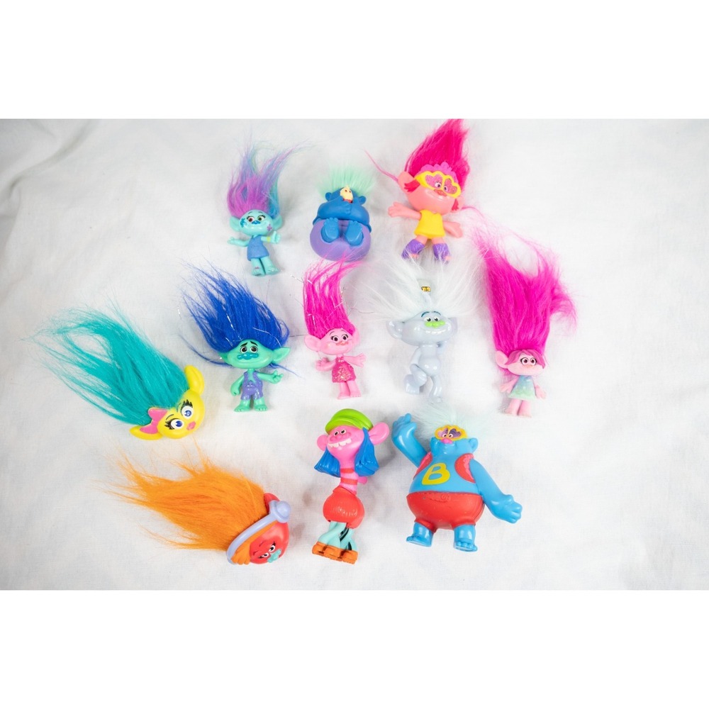 Dreamworks Trolls The Movie Toys Figures Lot Of 11 Pieces 1.5-3"‎